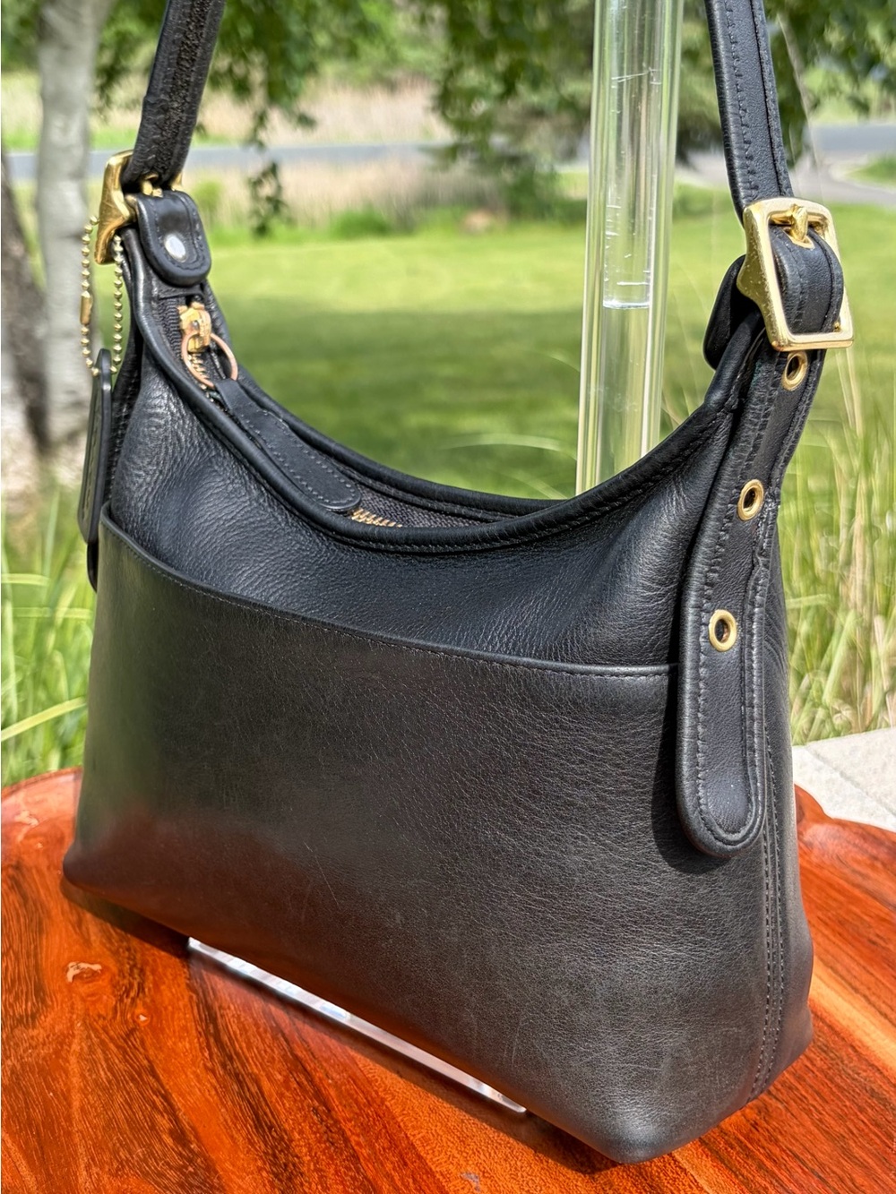 Vintage COACH Legacy Hobo Black Leather 9136 EUC - Picture 15 of 16